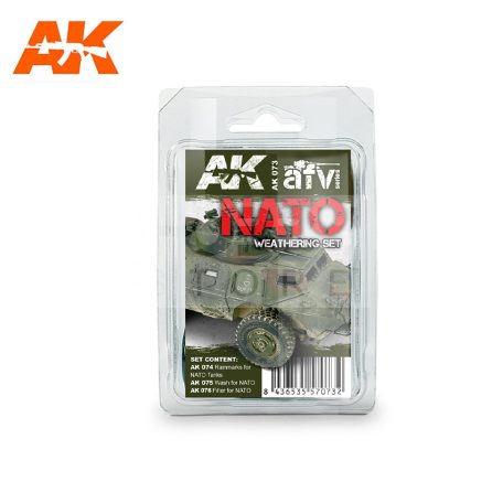 AK-Interactive NATO WEATHERING SET - koszoló szett AK073