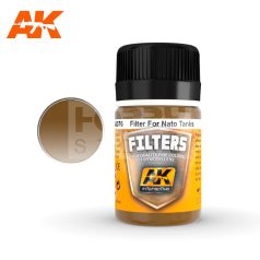   AK-Interactive DARK BROWN FOR NATO AND GREEN FILTER 35 ml AK076
