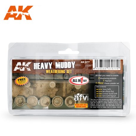 AK-Interactive HEAVY MUDDY SET - koszoló szett AK077