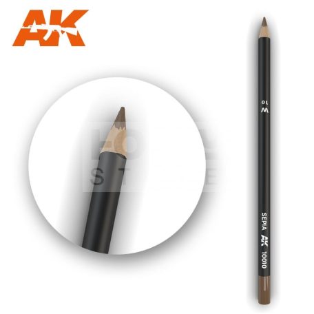 AK-Interactive Weathering Pencil - SEPIA - Szépia színű akvarell ceruza - AK10010