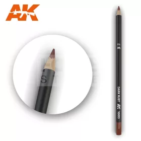   AK-Interactive Weathering Pencil - DARK RUST - Sötét rozsda színű akvarell ceruza - AK10013