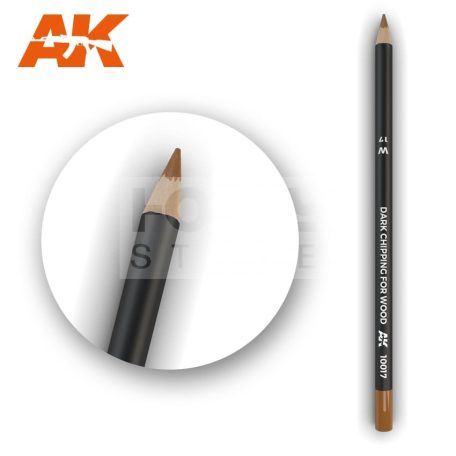 AK-Interactive Weathering Pencil - DARK CHIPPING FOR WOOD akvarell ceruza - AK10017