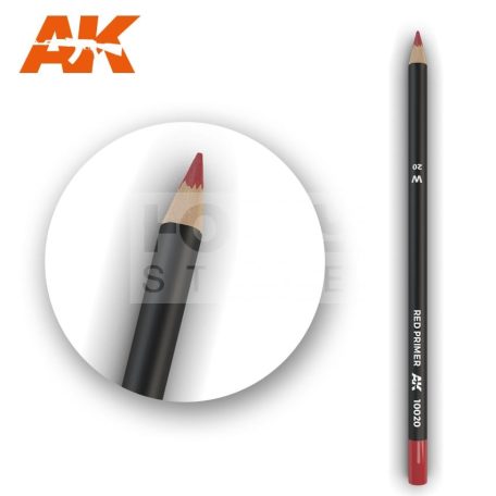 AK-Interactive Weathering Pencil - RED PRIMER - Vörös színű akvarell ceruza - AK10020