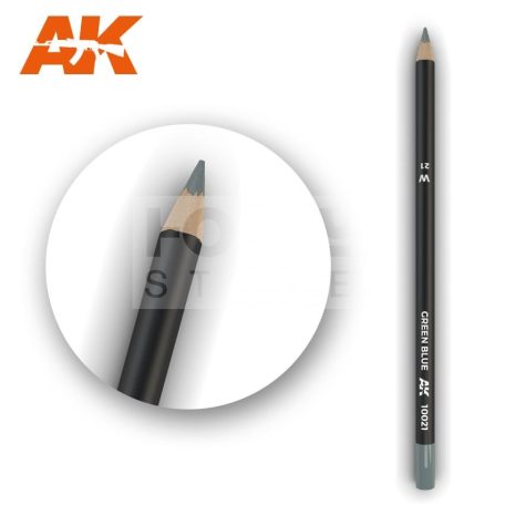 AK-Interactive Weathering Pencil - GREEN BLUE - Zöldeskék színű akvarell ceruza - AK10021