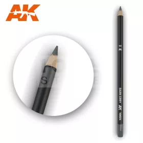  AK-Interactive Weathering Pencil - DARK GREY - Sötétszürke színű akvarell ceruza - AK10024