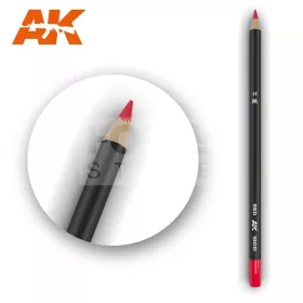   AK-Interactive Weathering Pencil - RED - Piros színű akvarell ceruza - AK10031