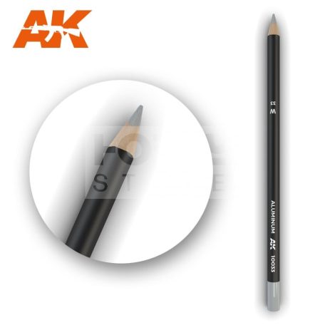 AK-Interactive Weathering Pencil - ALUMINIUM - Alumínium színű akvarell ceruza - AK10033