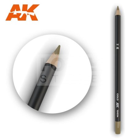 AK-Interactive Weathering Pencil - GOLD - Arany színű akvarell ceruza - AK10034
