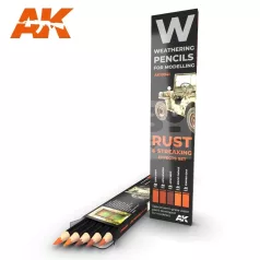   AK-Interactive Weathering Pencil - RUST & STREAKING: EFFECTS SET akvarell ceruza szett - AK10041