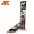 AK-Interactive Weathering Pencil - RUST & STREAKING: EFFECTS SET akvarell ceruza szett - AK10041