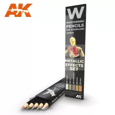   AK-Interactive Weathering Pencil - METALLICS: EFFECT SET akvarell ceruza szett - AK10046