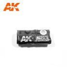 AK-Interactive Weathering Pencil - WEATHERING PENCILS FULL RANGE CLOTH CASE - akvarell ceruza szett 37 darabos - AK10048