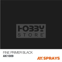   AK Interactive Fine Primer Black Spray - fekete alapozó spray makettezéshez 400 ml AK1009
