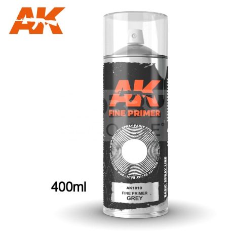 AK Interactive FINE PRIMER WHITE SPRAY - fehér alapozó spray makettezéshez 400 ml AK1011