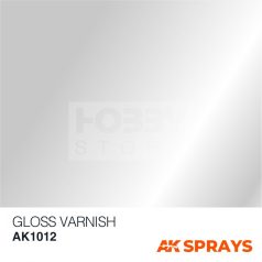   AK Interactive GLOSS VARNISH SPRAY - Fényes lakk spray makettezéshez 400 ml AK1012