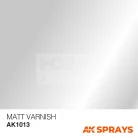 AK Interactive MATT VARNISH SPRAY - matt lakk spray makettezéshez 400 ml AK1013