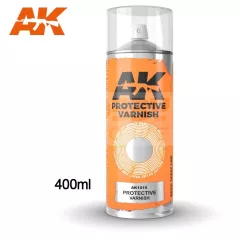   AK Interactive PROTECTIVE VARNISH SPRAY - Védő lakk lakk spray makettezéshez 400 ml AK1015