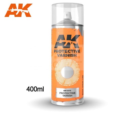 AK Interactive PROTECTIVE VARNISH SPRAY - Védő lakk lakk spray makettezéshez 400 ml AK1015