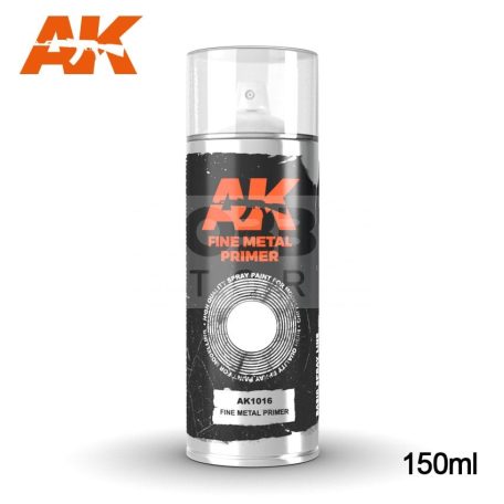 AK Interactive FINE METAL PRIMER SPRAY - Metál alapozó spray makettezéshez 150 ml AK1016