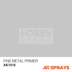   AK Interactive FINE METAL PRIMER SPRAY - Metál alapozó spray makettezéshez 150 ml AK1016