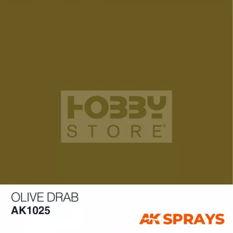 AK Interactive OLIVE DRAB COLOR SPRAY - spray makettezéshez 150 ml AK1025