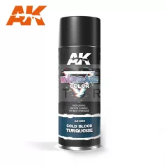   AK Interactive COLD BLOOD TURQUOISE SPRAY - spray makettezéshez 400 ml AK1059