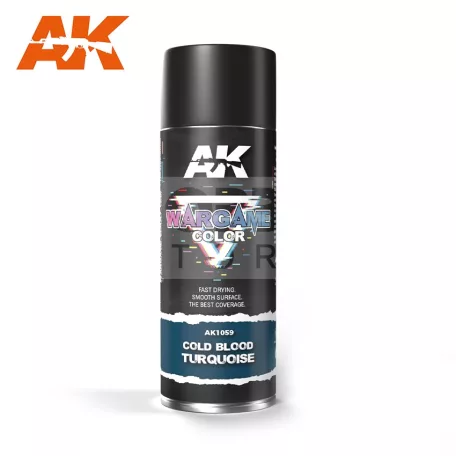 AK Interactive COLD BLOOD TURQUOISE SPRAY - spray makettezéshez 400 ml AK1059