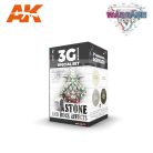 AK Interactive WARGAME COLOR SET. STONE AND ROCK EFFECTS festék szett AK1074