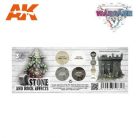 AK Interactive WARGAME COLOR SET. STONE AND ROCK EFFECTS festék szett AK1074