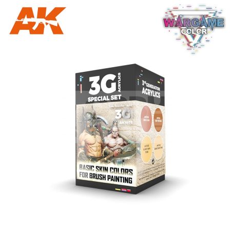 AK Interactive WARGAME COLOR SET- BASIC SKIN COLORS festék szett AK1075
