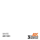 AK-Interactive - Acrylics 3rd generation White 17ml -akrilfesték AK11001