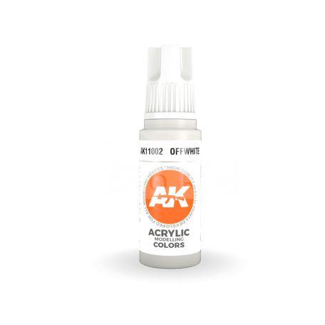 AK-Interactive - Acrylics 3rd generation White Grey 17ml - akrilfesték AK11003