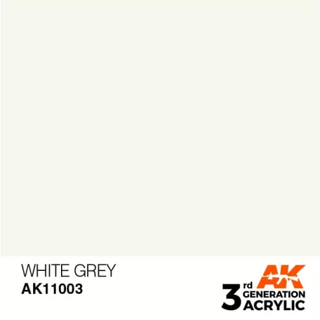 AK-Interactive - Acrylics 3rd generation Light Grey 17ml - akrilfesték AK11005