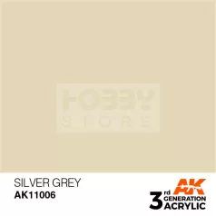   AK-Interactive - Acrylics 3rd generation Silver Grey 17ml - akrilfesték AK11006