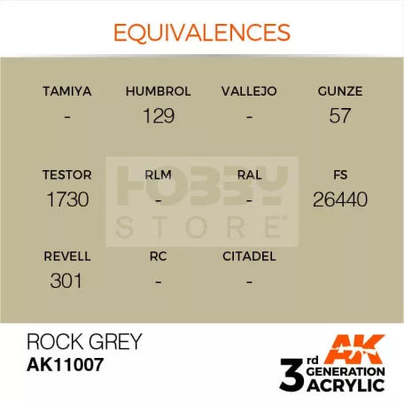 AK-Interactive - Acrylics 3rd generation Rock Grey 17ml - akrilfestékAK11007
