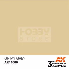   AK-Interactive - Acrylics 3rd generation Grimy Grey 17ml - akrilfesték AK11008