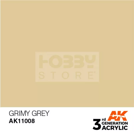 AK-Interactive - Acrylics 3rd generation Grimy Grey 17ml - akrilfesték AK11008