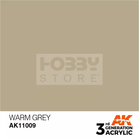 AK-Interactive - Acrylics 3rd generation Warm Grey 17ml - akrilfesték AK11009