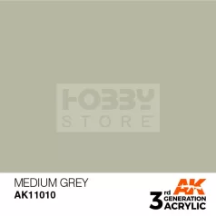   AK-Interactive - Acrylics 3rd generation Medium Grey 17ml - akrilfesték AK11010