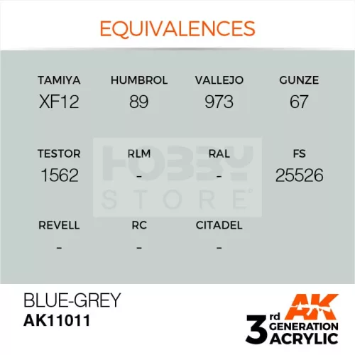 AK-Interactive - Acrylics 3rd generation Blue-Grey 17ml - akrilfesték AK11011