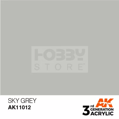 AK-Interactive - Acrylics 3rd generation Sky Grey 17ml - akrilfesték AK11012