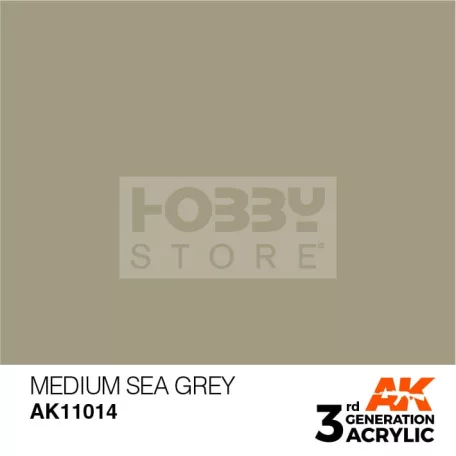 AK-Interactive - Acrylics 3rd generation Medium Sea Grey 17ml - akrilfesték AK11014