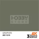 AK-Interactive - Acrylics 3rd generation Graphite 17ml - akrilfesték AK11019