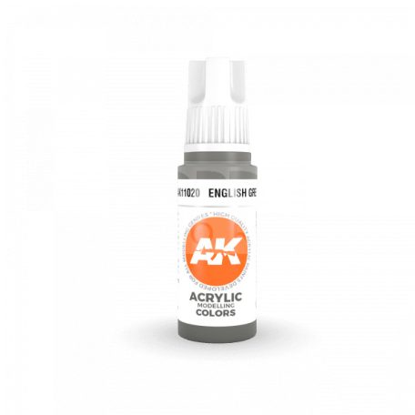 AK-Interactive - Acrylics 3rd generation English Grey 17ml - akrilfesték AK11020