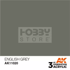   AK-Interactive - Acrylics 3rd generation English Grey 17ml - akrilfesték AK11020