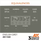 AK-Interactive - Acrylics 3rd generation English Grey 17ml - akrilfesték AK11020