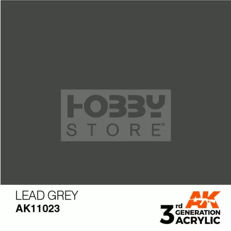 AK-Interactive - Acrylics 3rd generation Lead Grey 17ml - akrilfesték AK11023
