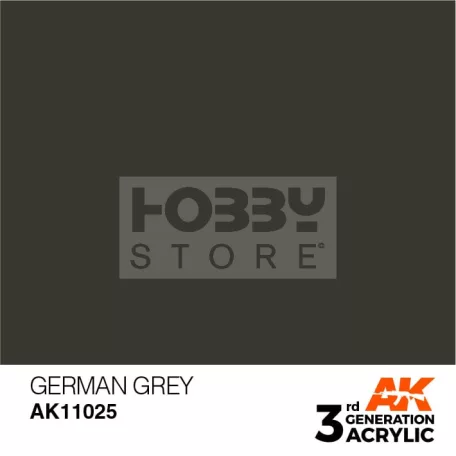 AK-Interactive - Acrylics 3rd generation German Grey 17ml - akrilfesték AK11025