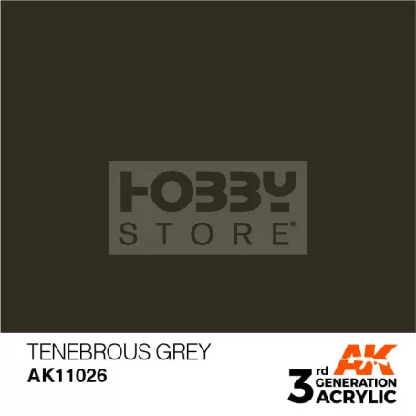 AK-Interactive - Acrylics 3rd generation Tenebrous Grey 17ml - akrilfesték AK11026