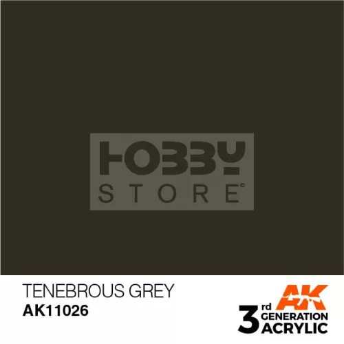 AK-Interactive - Acrylics 3rd generation Tenebrous Grey 17ml - akrilfesték AK11026